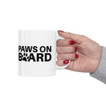 Paws on Board! Ceramic Coffee Mug 11oz