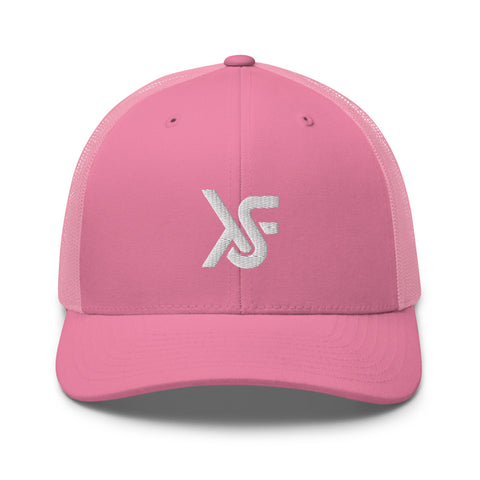 Sexy Pink/ Trucker Cap Embroidered Logo