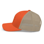 Rustic Orange/Khaki Trucker Cap Embroidered Logo