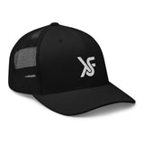 Black/Trucker Cap Embroidered Logo