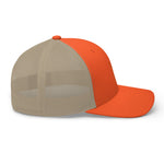 Rustic Orange/Khaki Trucker Cap Embroidered Logo