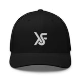 Black/Trucker Cap Embroidered Logo